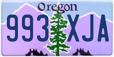 OR license plate 993XJA