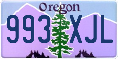 OR license plate 993XJL