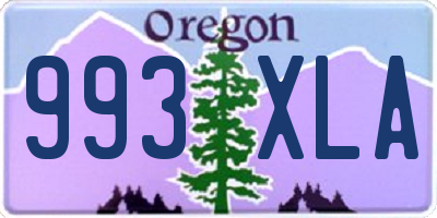 OR license plate 993XLA