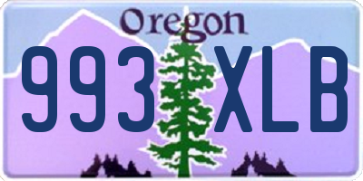 OR license plate 993XLB