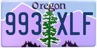 OR license plate 993XLF