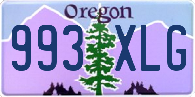 OR license plate 993XLG