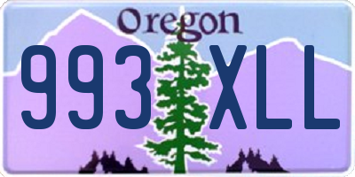 OR license plate 993XLL