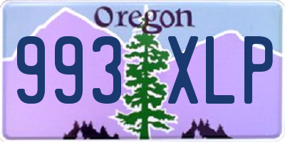 OR license plate 993XLP