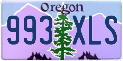 OR license plate 993XLS