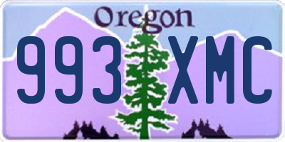 OR license plate 993XMC