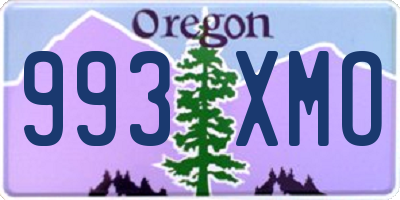 OR license plate 993XMO