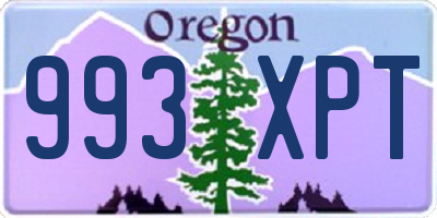 OR license plate 993XPT