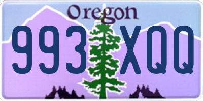 OR license plate 993XQQ