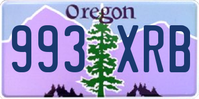 OR license plate 993XRB