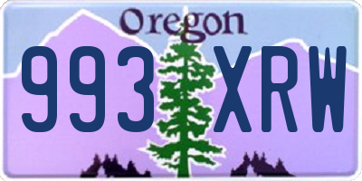 OR license plate 993XRW