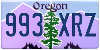 OR license plate 993XRZ