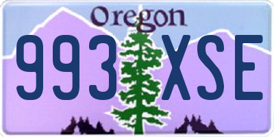 OR license plate 993XSE