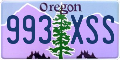 OR license plate 993XSS