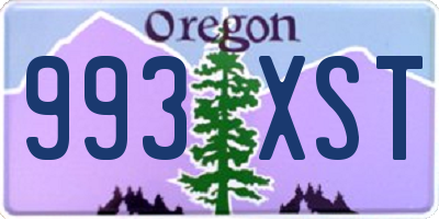 OR license plate 993XST