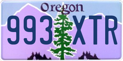 OR license plate 993XTR