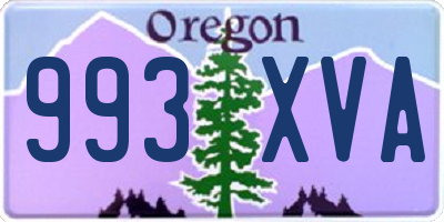 OR license plate 993XVA
