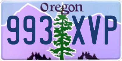 OR license plate 993XVP