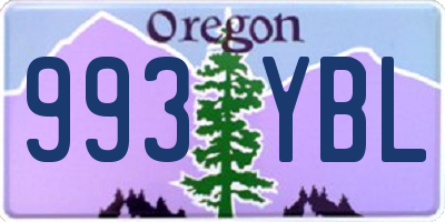 OR license plate 993YBL