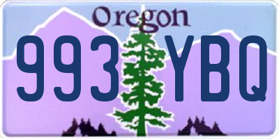 OR license plate 993YBQ