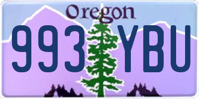 OR license plate 993YBU