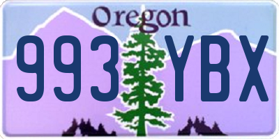 OR license plate 993YBX