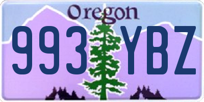 OR license plate 993YBZ