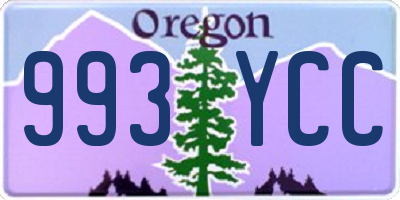 OR license plate 993YCC