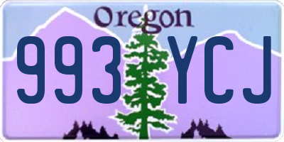 OR license plate 993YCJ