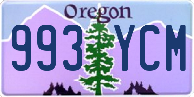 OR license plate 993YCM