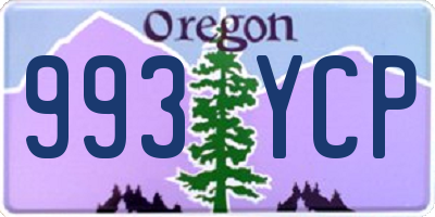 OR license plate 993YCP