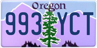 OR license plate 993YCT