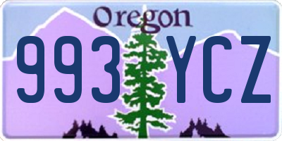 OR license plate 993YCZ