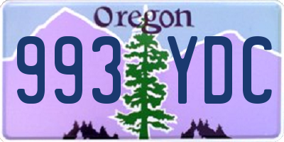 OR license plate 993YDC