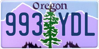 OR license plate 993YDL