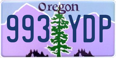 OR license plate 993YDP