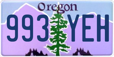 OR license plate 993YEH