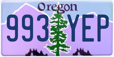 OR license plate 993YEP