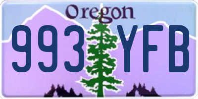 OR license plate 993YFB