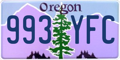 OR license plate 993YFC