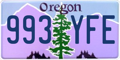 OR license plate 993YFE