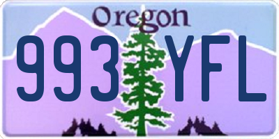 OR license plate 993YFL