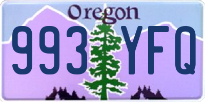 OR license plate 993YFQ