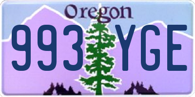 OR license plate 993YGE