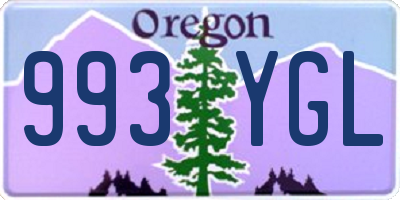 OR license plate 993YGL