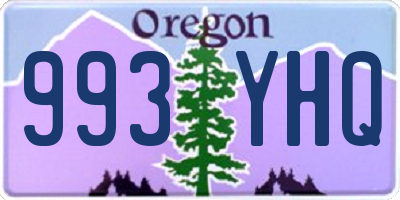 OR license plate 993YHQ