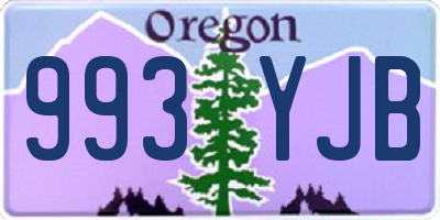 OR license plate 993YJB