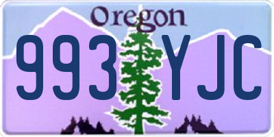 OR license plate 993YJC