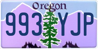 OR license plate 993YJP