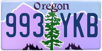 OR license plate 993YKB